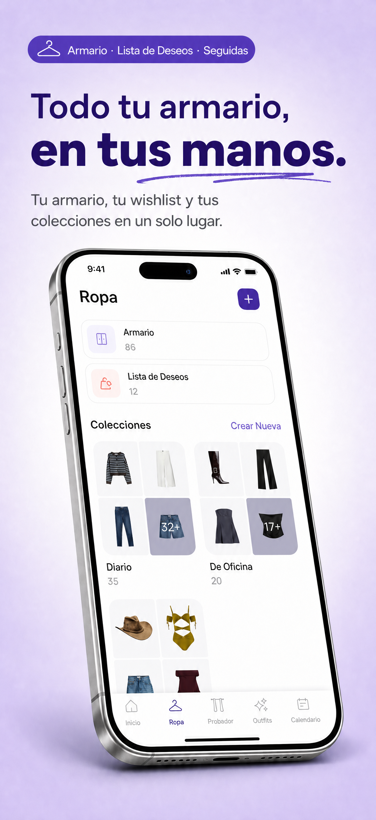 Añadir una prenda mientras la IA completa la categoría, el color y los detalles desde una sola foto